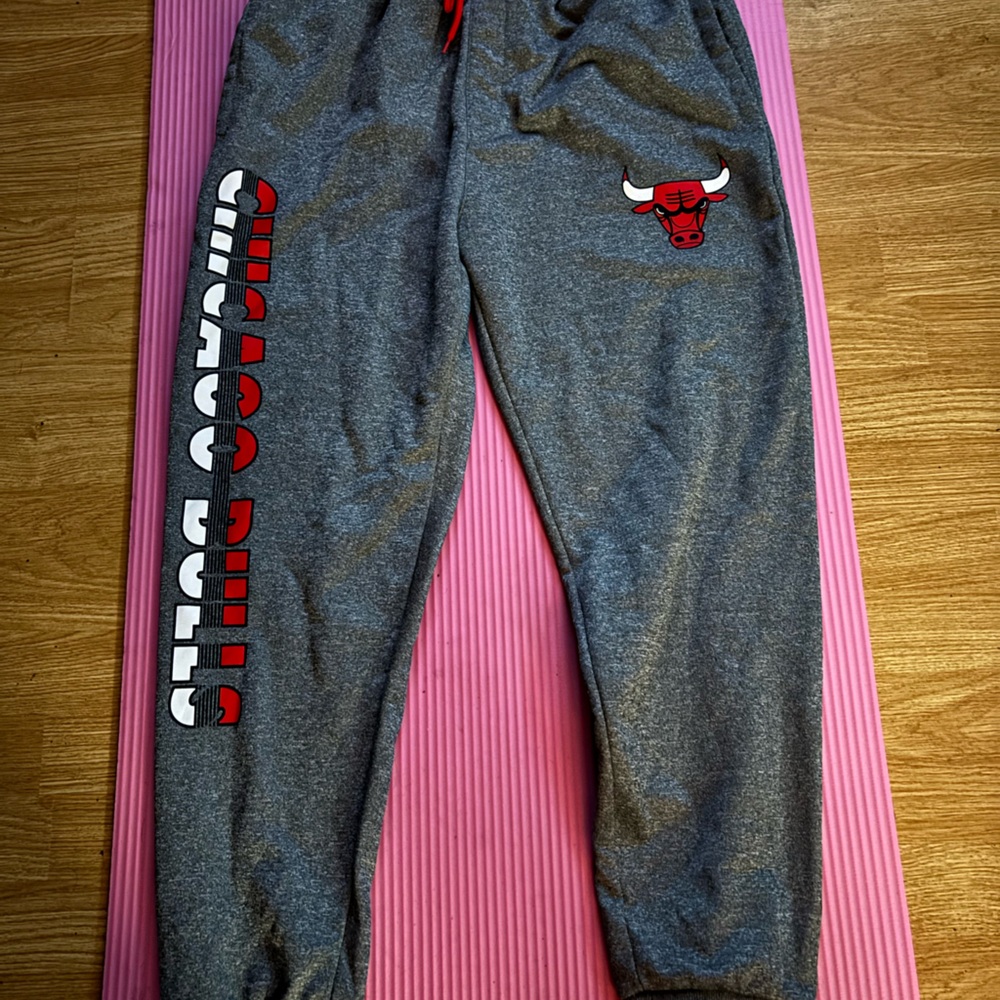 Chicago Bulls Kids Gray Sweatpants